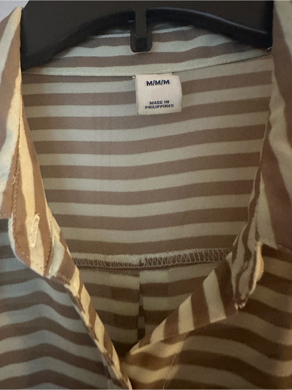 Old navy Striped Brown & Cream Women’s Lightweight blouse - M